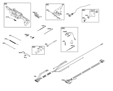 Controls Group Diagram and Parts List for 541477-2240-H7 400000 - 699999 Briggs and Stratton Engine
